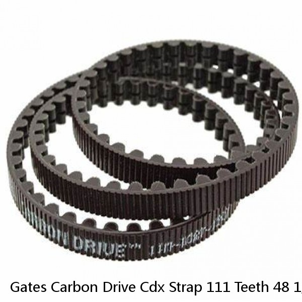 Gates Carbon Drive Cdx Strap 111 Teeth 48 1/16in Black 36 1/12ft-111T-12CT -